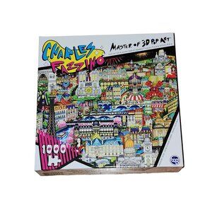 NIB Sealed Charles Fazzino Les Attractions Fantastiques de Paris 1000 Piece Puzz